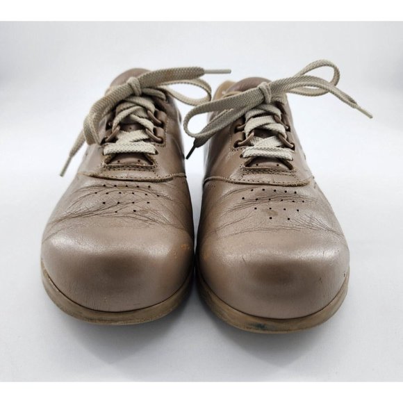 SAS Free Time Lace Up Comfort Walking Shoes Beige Size Men's 8.5 Women's 10 - Picture 3 of 16